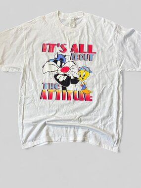 2000s Looney Tunes Sylvester and Tweety Bird T Shirt